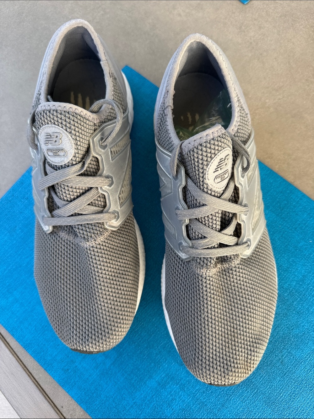 New Balance Men's Grey Mesh Athletic Sneakers FRESH FOAM